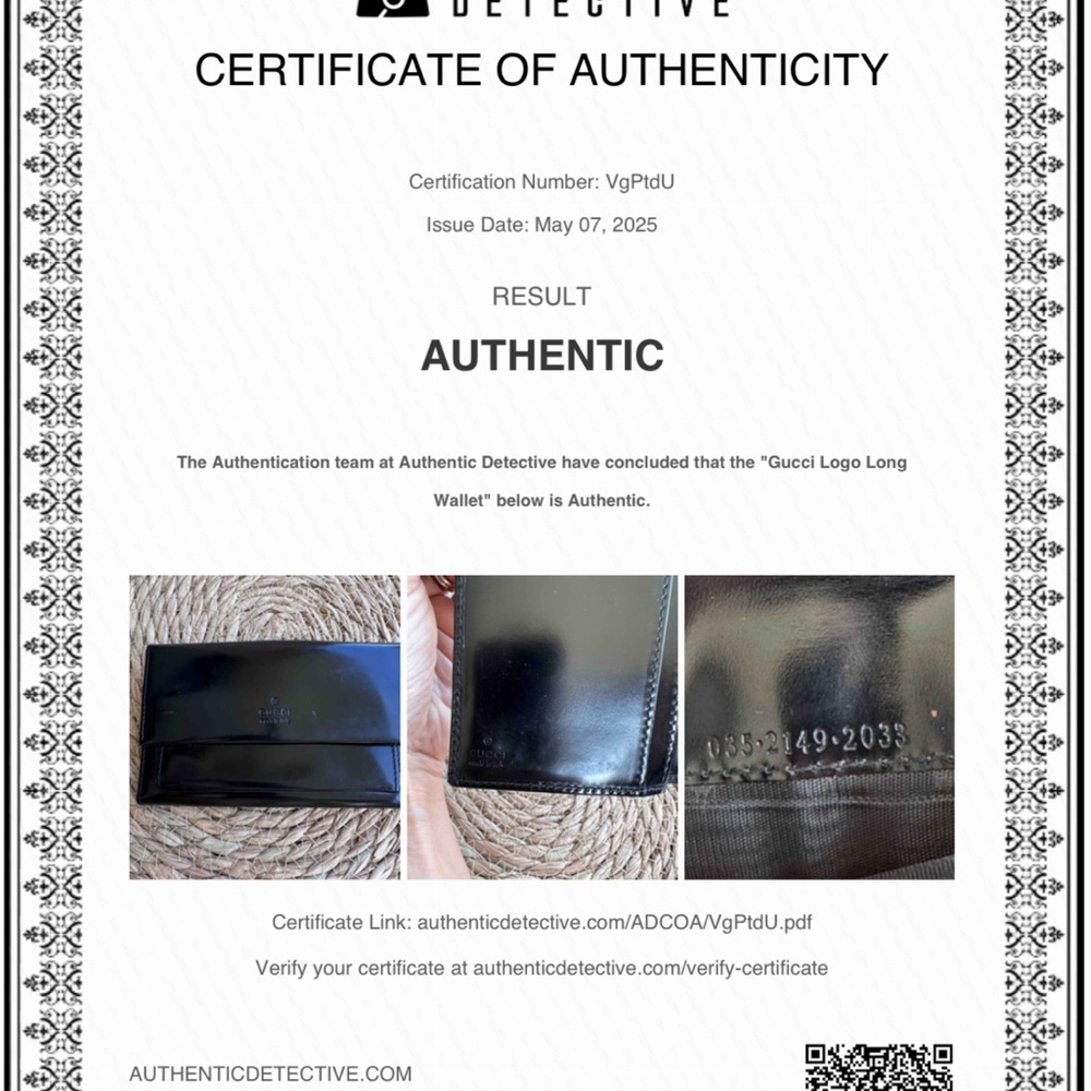 Gucci Logo Long Wallet Black Leather Vintage Tom Ford Era - Picture 8 of 8